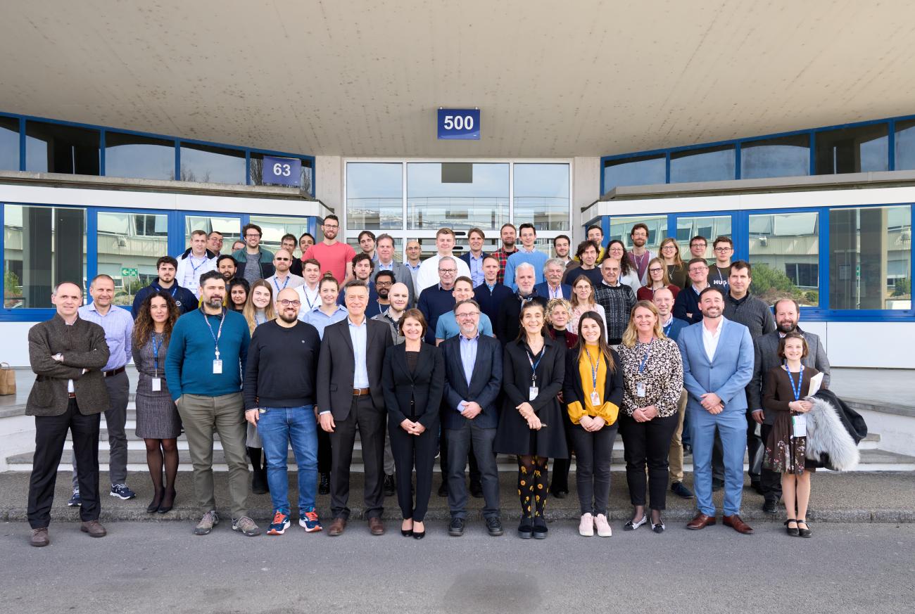 145 people – including representatives of the member companies – joined the 2023 CERN openlab technical workshop. (Image: CERN)